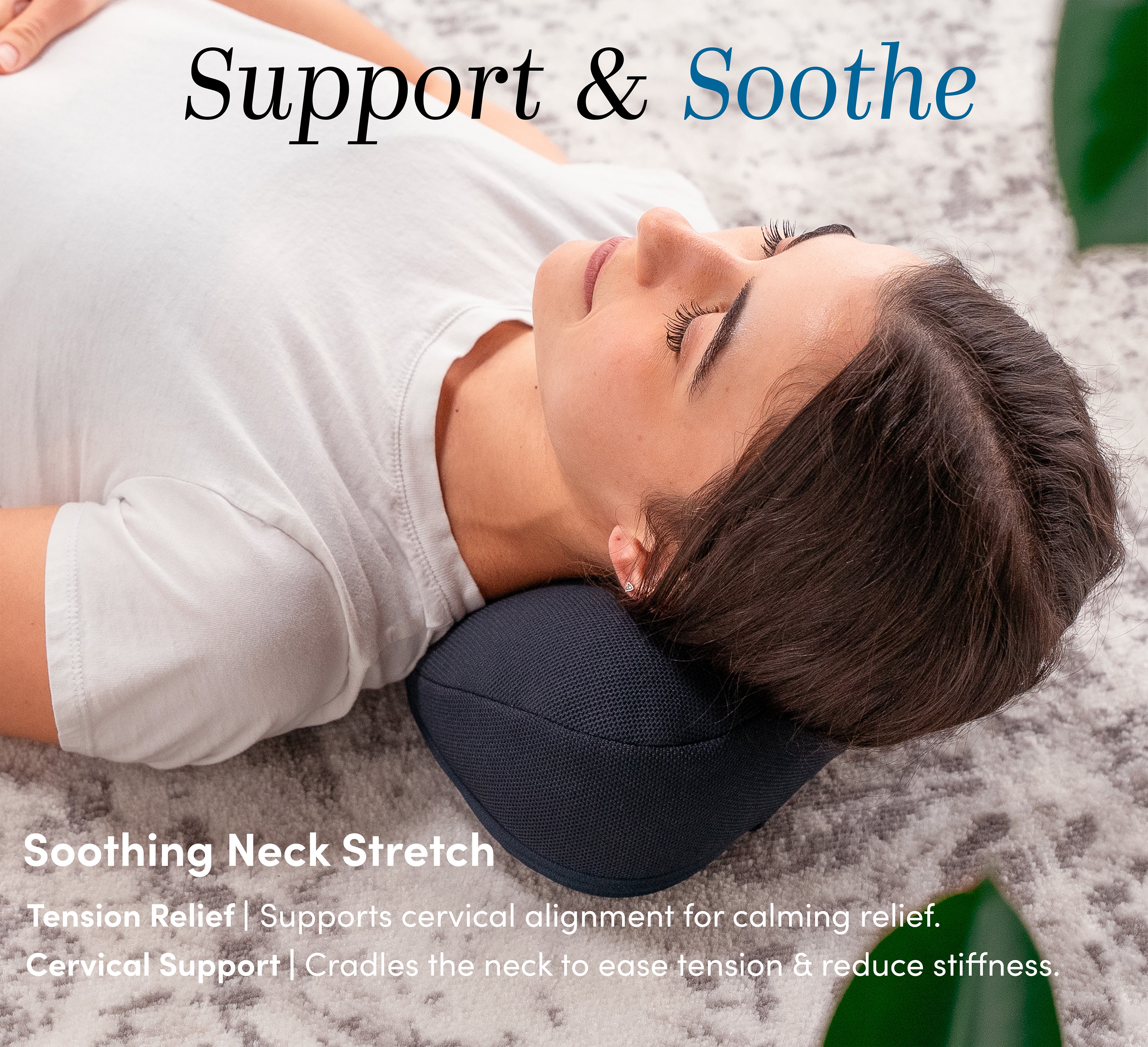 Halo Neck Stretch Pillow Supportive Cervical Comfort for Pain Relief Posture Alignment and Stress Reduction